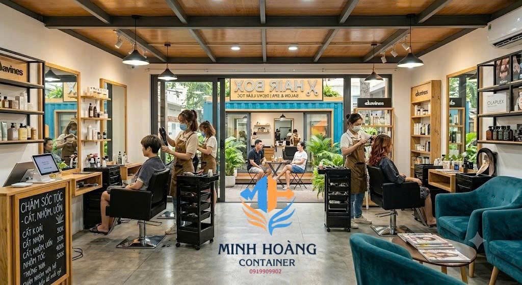 Container Tiệm Làm Tóc 20 Feet