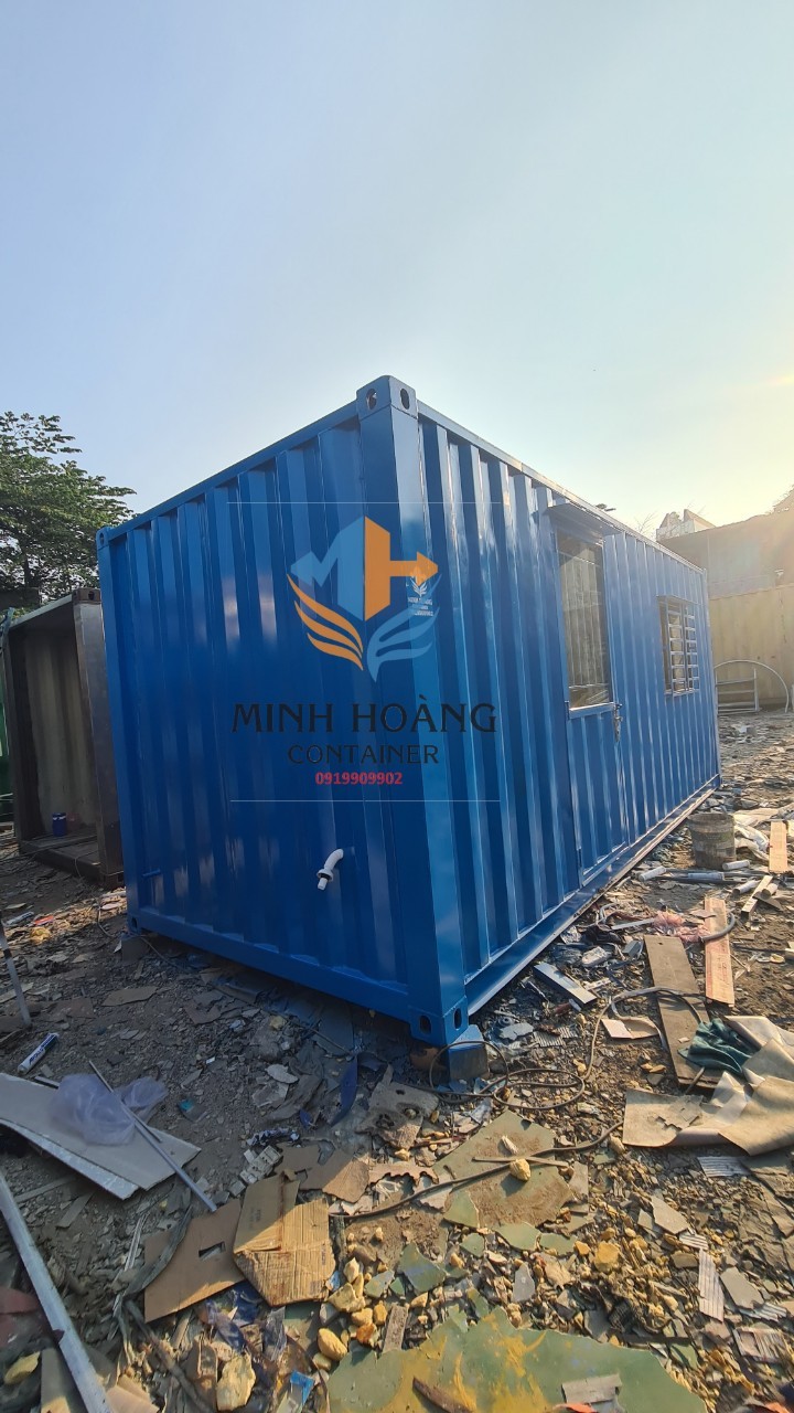 Container văn phòng - nhà ở 20 feet xanh dương